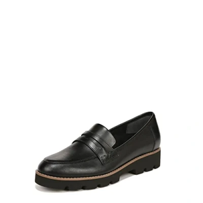 Image of Vionic Women&#039;s Cheryl II Loafer, Black Nappa Leather, 4 UK