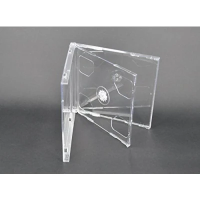 Image of Vision Media 10 X Double CD Jewel Case Clear Tray 10.4mm Spine