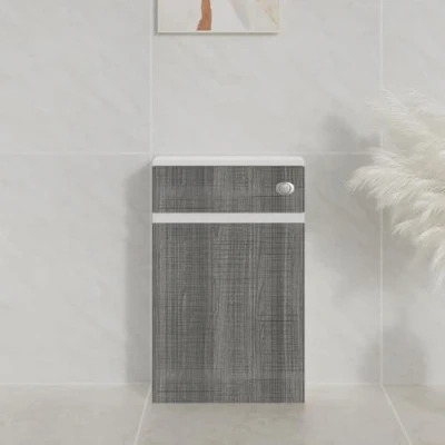 Image of Aquariss 500mm Back to Wall BTW Bathroom Toilet WC Unit Furniture Ash