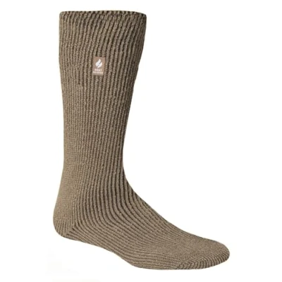 Image of HEAT HOLDERS Mens &amp; Womens 2.3 Tog Original Thermal Socks 3 Sizes Thick Warm Fluffy Insulated for Winter Ideal Raynauds (6 11, Beige)