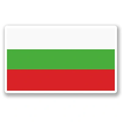 Image of 2 x 10cm Bulgaria Flag Vinyl Sticker Bike Laptop Car Travel Luggage Tag #5278 (10cm Wide 6cm Tall)