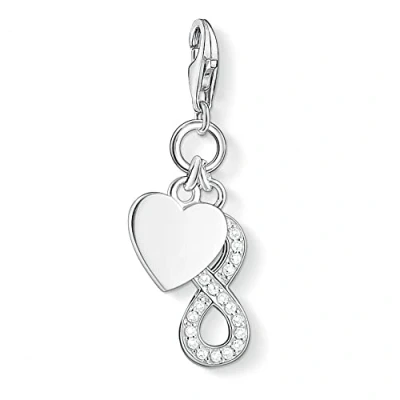 Image of Thomas Sabo Women Charm Pendant Infinity Heart Club 925 Sterling Silver 1248 051 14