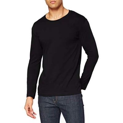 Image of Stedman Apparel Men&#039;s Classic T Long Sleeve/ST2500 Shirt, Black Opal, Medium