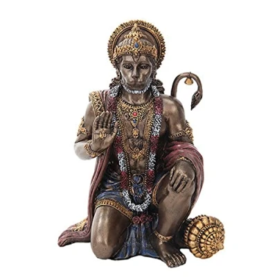 Image of PTC 6 Inch Hanuman Mythological Indian Hindu God Resin Statue Figurine