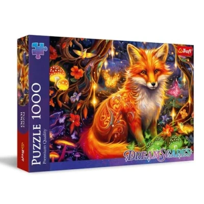 Image of Trefl DreamScapes: 10932 Magic Fox Puzzle 1000 Pieces Dream World Paintings Series, for Adults and Children from 14 Years, Multicoloured,