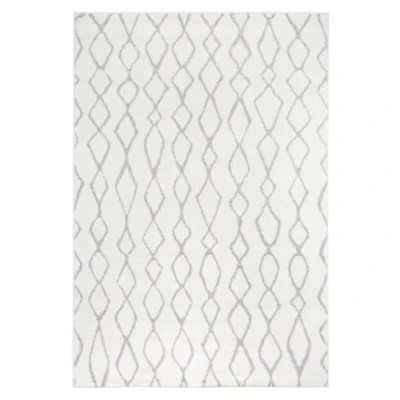 Image of andiamo Bolonia Woven Rug Modern Öko Tex 100 Polypropylene Ornament Grey 120 x 170 cm
