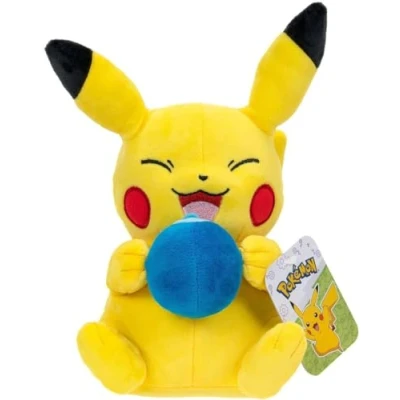 Image of Pokémon Pikachu with Blue Oran Berry 8 Inch 20cm Plush Soft Toy, (PKW2699)