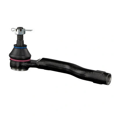Image of D65132290, D65332290, D65432290 Track rod end FEBI BILSTEIN 42476 Front Axle Left with crown nut MAZDA: 2 Hatchback
