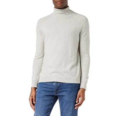 Image of FALKE Men&#039;s Roll Neck Rag Long Sleeved Shirt, Men, 64008, Night sky, M