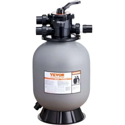 Image of VEVOR Sand Filter, 16 inch, Up to 35 GPM Flow Rate, Above Inground Swimming Pool Filter System with 7 Way Multi Port Valve, Backwash, Rinse, Recirculate, Waste, Winter, Closed Functions