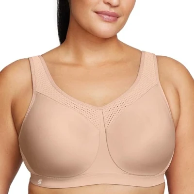 Image of Glamorise Full Figure Plus Size High Impact Wonderwire Sports Bra Underwire #9066