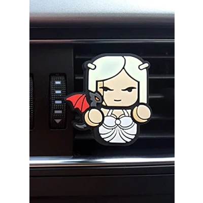 Image of Coolest Novelty Car Air Fresheners! Game of Thrones, Marvel Avengers, Iron Man, Captain America, Star Wars, Batman... Transform Your Boring Car! (Games Thrones: Daenerys Targaryen (Sweet Candy))