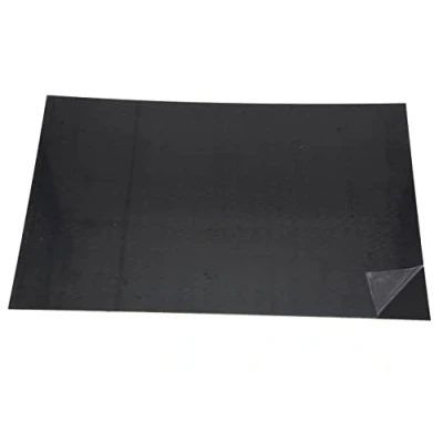 Image of Dopro Blank Guitar Bass Pickguard Material Scratch Plate Sheet 290x431mm Matte Black 1 Ply