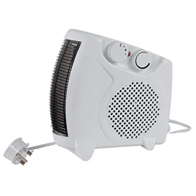 Image of Aspect Fan Heater for Home, Low Energy Space 2000W with 2 Heat Settings, Upright and Flatbed Efficient Electric Heater, Variable Thermostat Overheat Protection