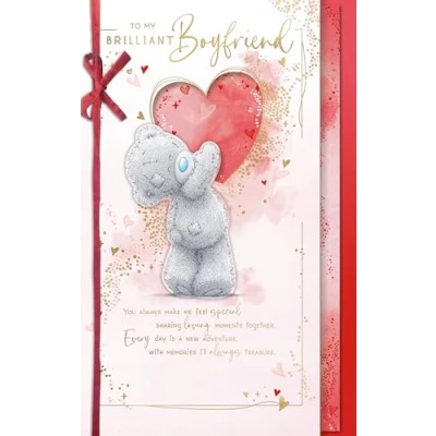 Image of Me To You Bear Brilliant Boyfriend Valentine&#039;s Day Card