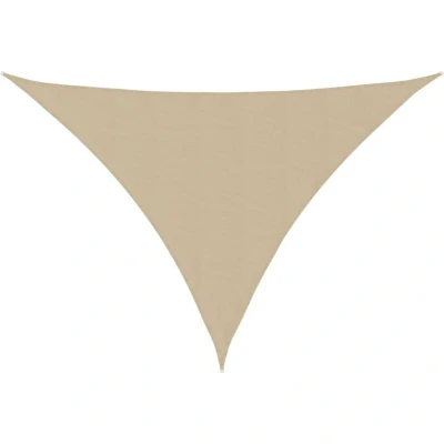 Image of vidaXL Sunshade Sail Oxford Fabric Triangular 5x5x6 m Beige