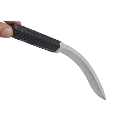Image of Playwell Martial Arts Standard Small Safety Rubber Tanto Training Knife Black/Grey
