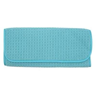 Image of 2 x Microfibre Kitchen Sink Dish Drying Washing Up Drainer Tea Towel Mat (Light Blue)