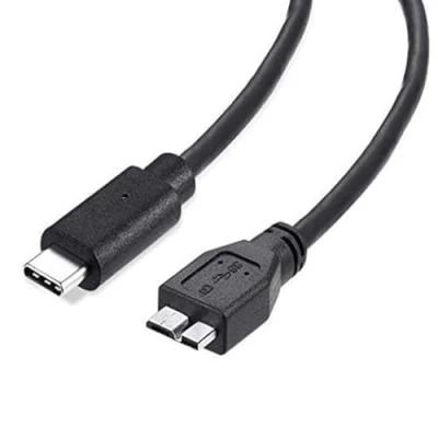 Image of USB C cable for Portable Hard Drive/SSD Compatible with Western Digital, WD, Seagate, Lacie, Samsung, Sandisk, Toshiba, Crucial Camera and more Type to Micro B Length: 50cm