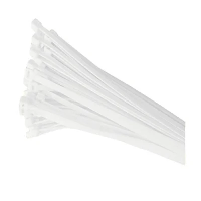 Image of 100 x White Nylon Cable Ties 300 4.8mm / Extra Strong Zip Tie Wraps