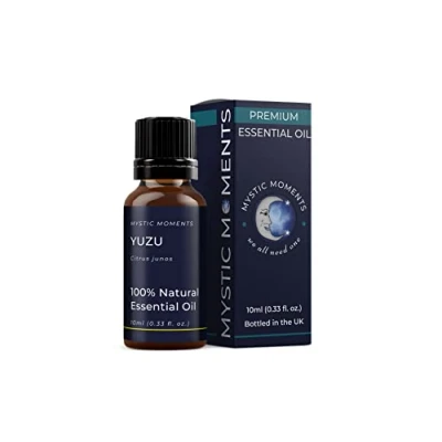 Image of Mystic Moments Yuzu Essential Oil 10ml Pure &amp; Natural for Diffusers, Aromatherapy Massage Blends Vegan GMO Free