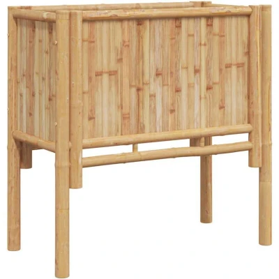 Image of vidaXL Garden Raised Bed Brown 70 x 35 cm Bamboo