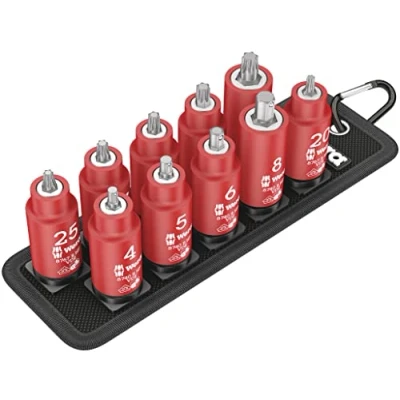 Image of Wera Belt B VDE 1 Zyklop Holding Function Bit Socket Set, Torx/Hex Plus, 3/8&quot; Drive, 05004930001