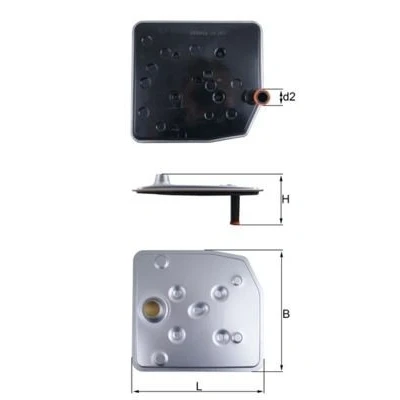 Image of 5053301, 5226707, 5241408, 5275555, BL3P7G186AA Transmission Filter MAHLE ORIGINAL HX 263 FORD: Ranger Mk3