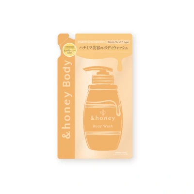 Image of &amp;honey Deep Moist Gel Body Wash 440mL - Refill