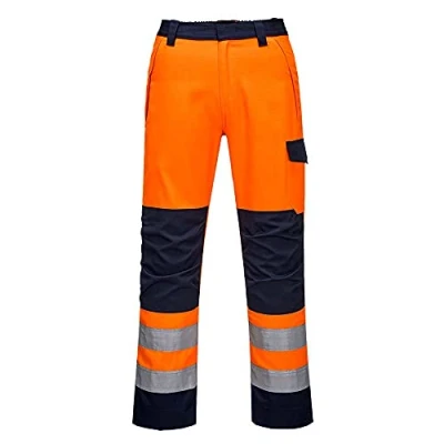 Image of Portwest Modaflame RIS Orange/Navy Trouser, Trouser Length: Regular, Color: Orange/Navy, Size: XL, MV36ONRXL