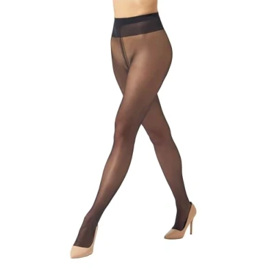 Image of Wolford Women&#039;s Individual 10 Tights, Blue (Admiral), Large (Size: L)