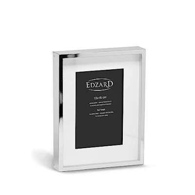 Image of Edzard Photo Frame Tusla, 5x7 inch (13x18 cm), Silver Plated Picture Frame, Tarnish Protected