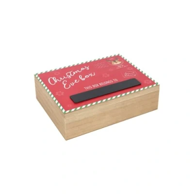 Image of Something Different CR_01720 Christmas Eve Box Red Reindeer H:10cm X W:34.5cm D:26cm Pack of 1