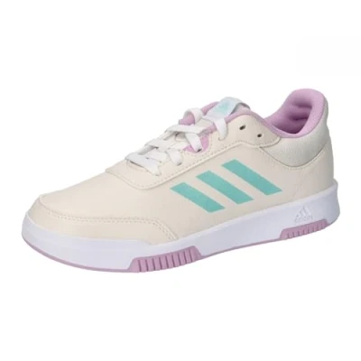 Image of adidas Tensaur Sport Training Lace Shoes Running, Chalk White/semi Flash Aqua/Bliss Lilac, 5 UK Child