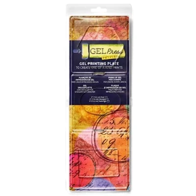 Image of Gel Press Monoprinting Print Plates Petites 3pc Set: Hexagon, Oval, Rectangle Printmaking Supplies Reusable Printing for Art Scrapbooking, Arts &amp; Crafts