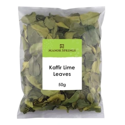 Image of Dried Kaffir Lime Leaves 50g by Manor Springs