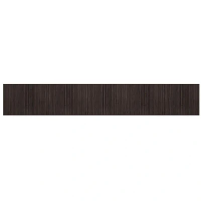 Image of vidaXL Rug Rectangular Dark Brown80x1000 cm Bamboo