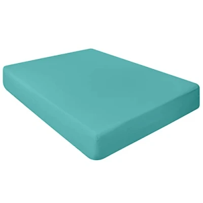 Image of NIYS Luxury Bedding Finest 100% Egyptian Cotton 10&quot;/25CM Fitted Sheets, (Single, Teal)