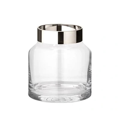 Image of EDZARD Vase Gabi, mouth blown crystal glass with platinum rim, height 7,5 in, diameter 6,7 in
