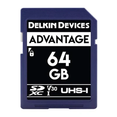 Image of Delkin Devices 64GB ADVANTAGE SDXC UHS I (V30) Memory Card (DDSDW63364GB)