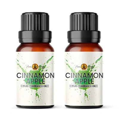 Image of Aroma Energy Cinnamon Apple Fragrance Oil 20ml (2 x 10ml) Highly Scented for Making Candle, Soap, Wax Melt, Diffuser etc