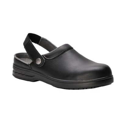 Image of Portwest Steelite Safety Clog SB AE WRU, Size: 4One Size, Colour: Black, FW82BKR40