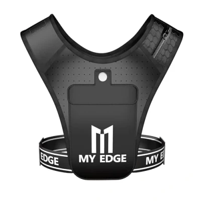 Image of MyEdge Running Vest Reflective Phone Holder Accessories Waterproof Pouch Key Size Adjustable Lightweight Men &amp; Women
