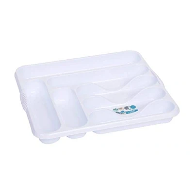 Image of Wham Ice White High Grade 7 Compartment Plastic Cutlery Tray