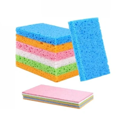 Image of 12 Pack Washing Up Sponges, Natural Cellulose Cleaning Sponges,Non Scratch Kitchen Sponges for Dish, Household, Cookware, Bathroom