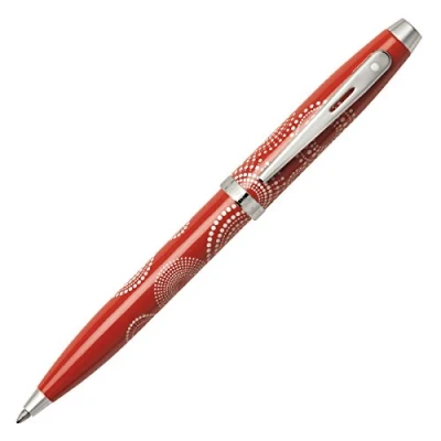 Image of Sheaffer 100 Patterned Design Ballpoint Pen Glossy Red