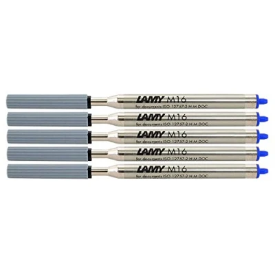 Image of Lamy M16 Refill for Ballpoint Pen F Blue, 5 x, 1