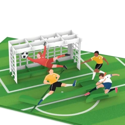 Image of papercrush® Pop Up Card Football 3D Birthday or Voucher for Footballers and Fans (Children, Teenagers &amp; Men), Funny Gift Children&#039;s Parties Girls Boys
