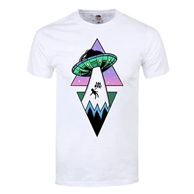 Image of Alien Abduction Men&#039;s White T Shirt