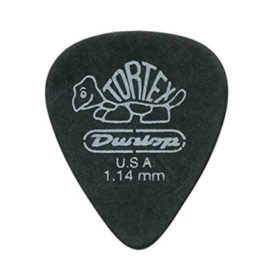 Image of Dunlop 488R1.14 Tortex® Pitch Black, 1.14mm, 72/Bag